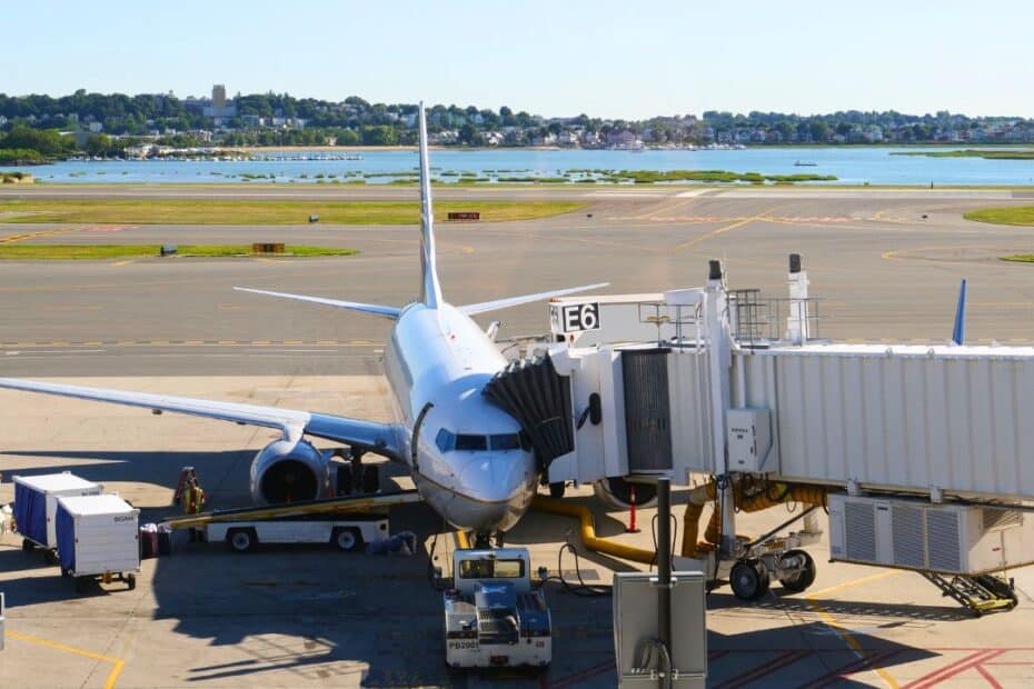 Airplane docked at Tocumen International Airport in Panama