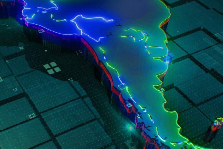 Map of Latin America on blocks (cover BCG report)