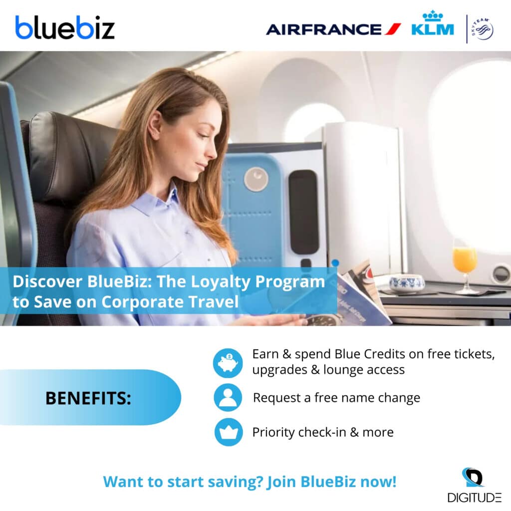 Air France - KLM Blue Biz program Flyer