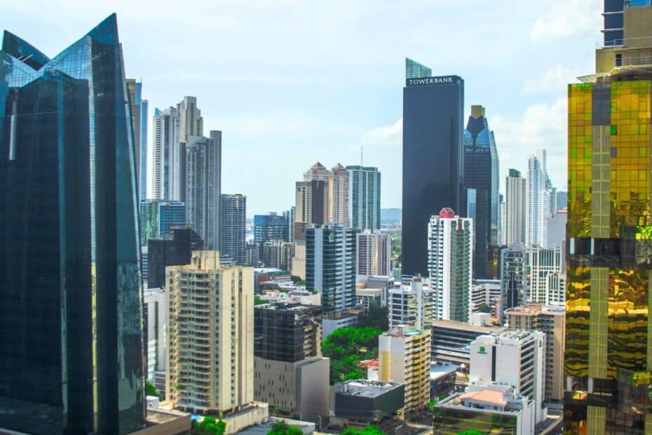 Business buildings in Panama City