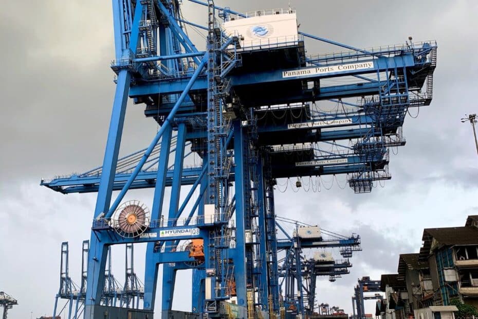 Container cranes at Panama Ports Balboa, now APM Terminals Balboa